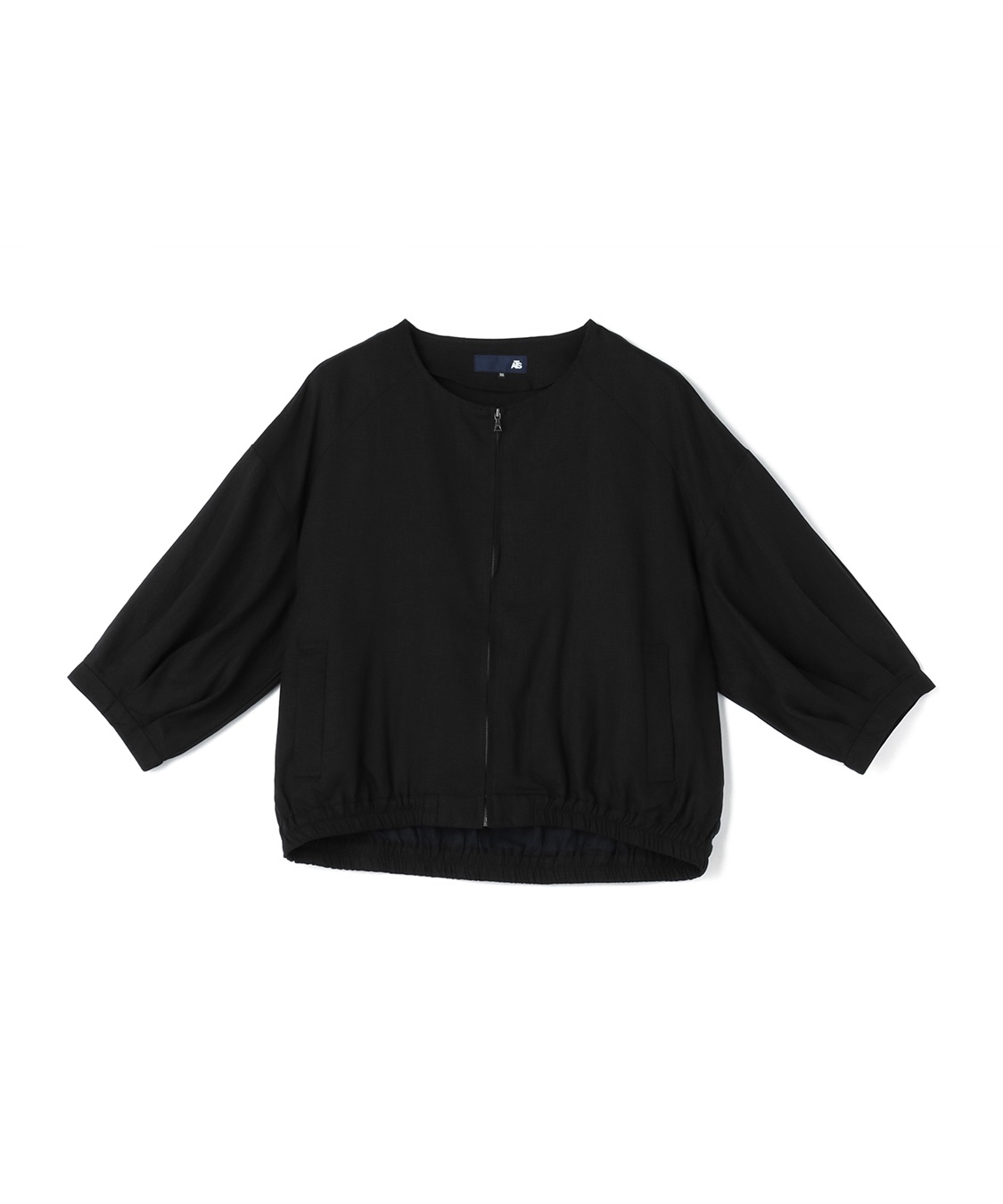 ATS リネン混タックスリーブノーカラーブルゾン_variation_2