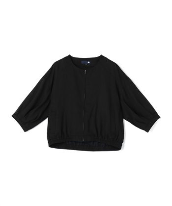 ATS リネン混タックスリーブノーカラーブルゾン_variationthumb_2