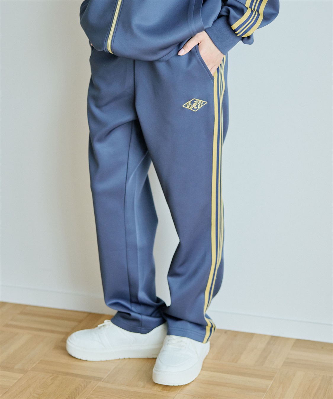 Life Style by cross marche 【KANGOL SPORT】サイドライントラックパンツ《UV対策・ストレッチ・ジャージ》◆新色追加◆_variation_5