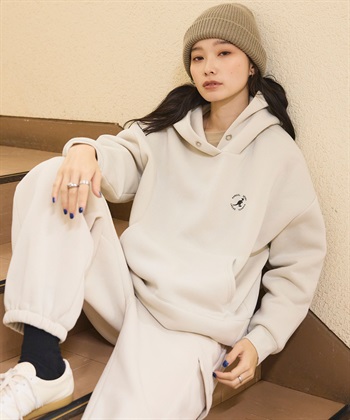 男女兼用・UVカット》裏起毛ロゴパーカー 【KANGOL SPORT/カンゴール