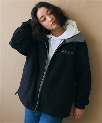 Life Style by cross marche 【KANGOL SPORT】ドロストフリースジップアップジャケット/パーカー_variationthumb_2