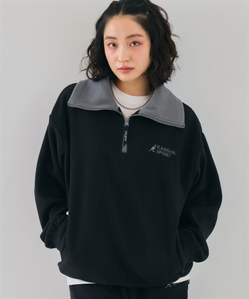 Life Style by cross marche 【KANGOL SPORT】ドロストフリースハーフジッププルオーバー_variationthumb_2