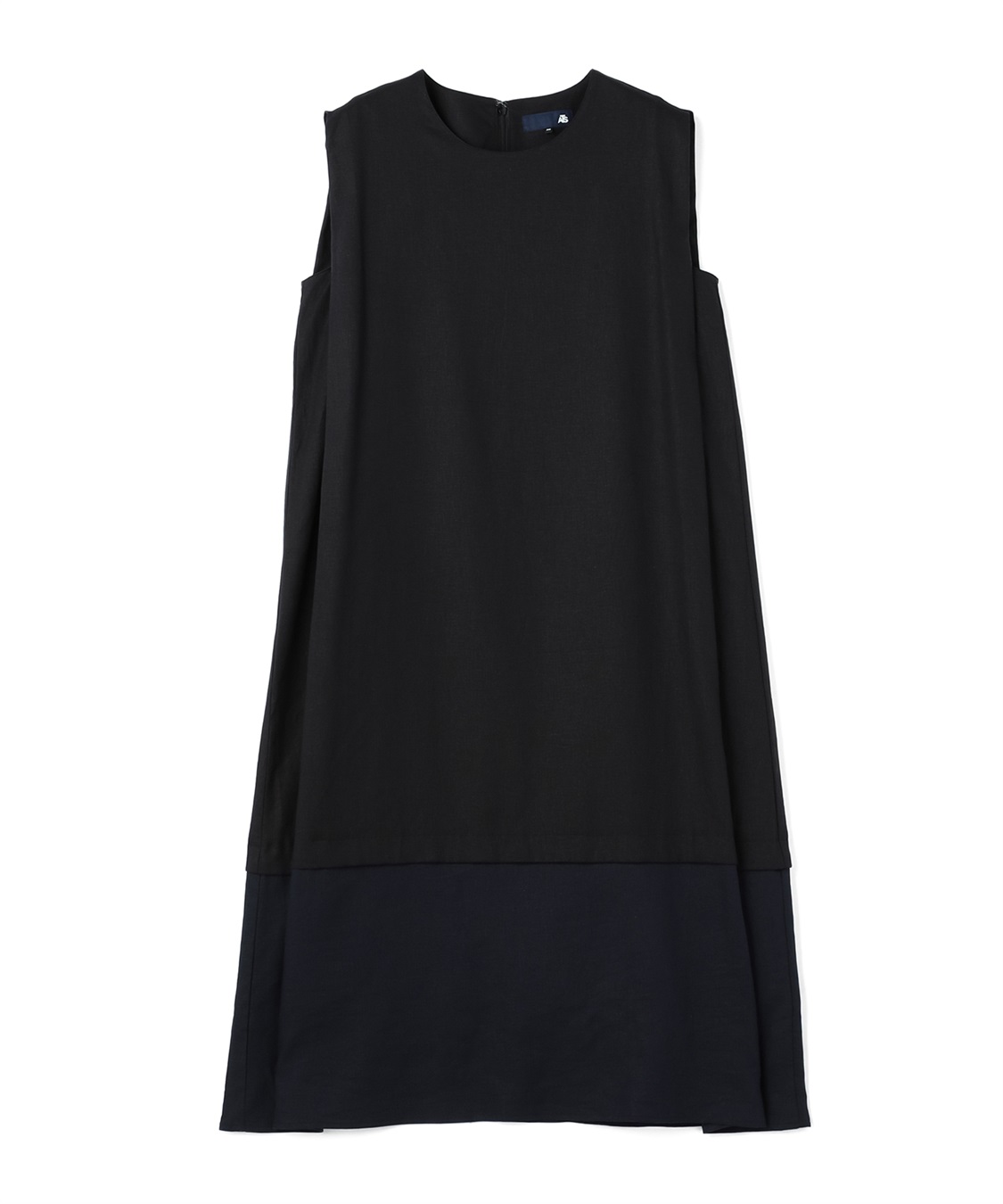 ATS リネン混ノースリーブタックワンピース_variation_2