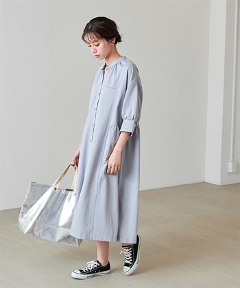 ネックギャザーワンピース KANGOL EXTRA COMFORT|クロスプラス公式