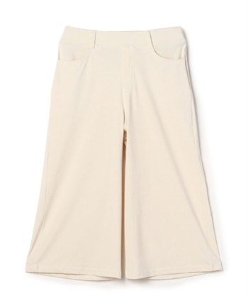 ドライクロップド丈ワイドパンツ(ホワイト-36)