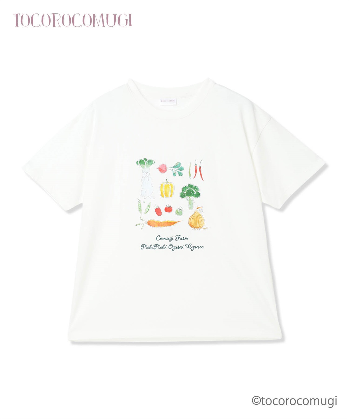 トコロコムギお野菜にゃんこ半袖Tシャツ JOIN PARK｜クロスプラス公式