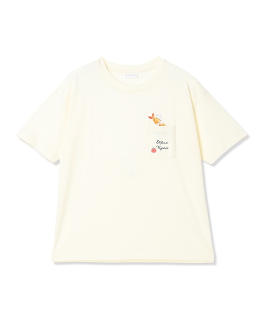 トコロコムギエビフライにゃんこ半袖Tシャツ