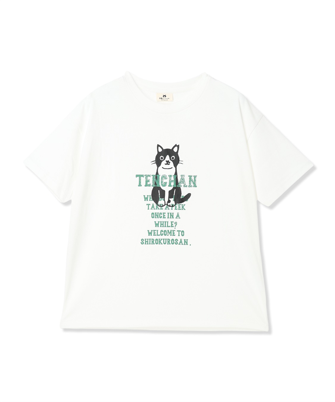 白黒さんてんちゃんロゴ半袖Tシャツ JOIN PARK｜クロスプラス公式通販