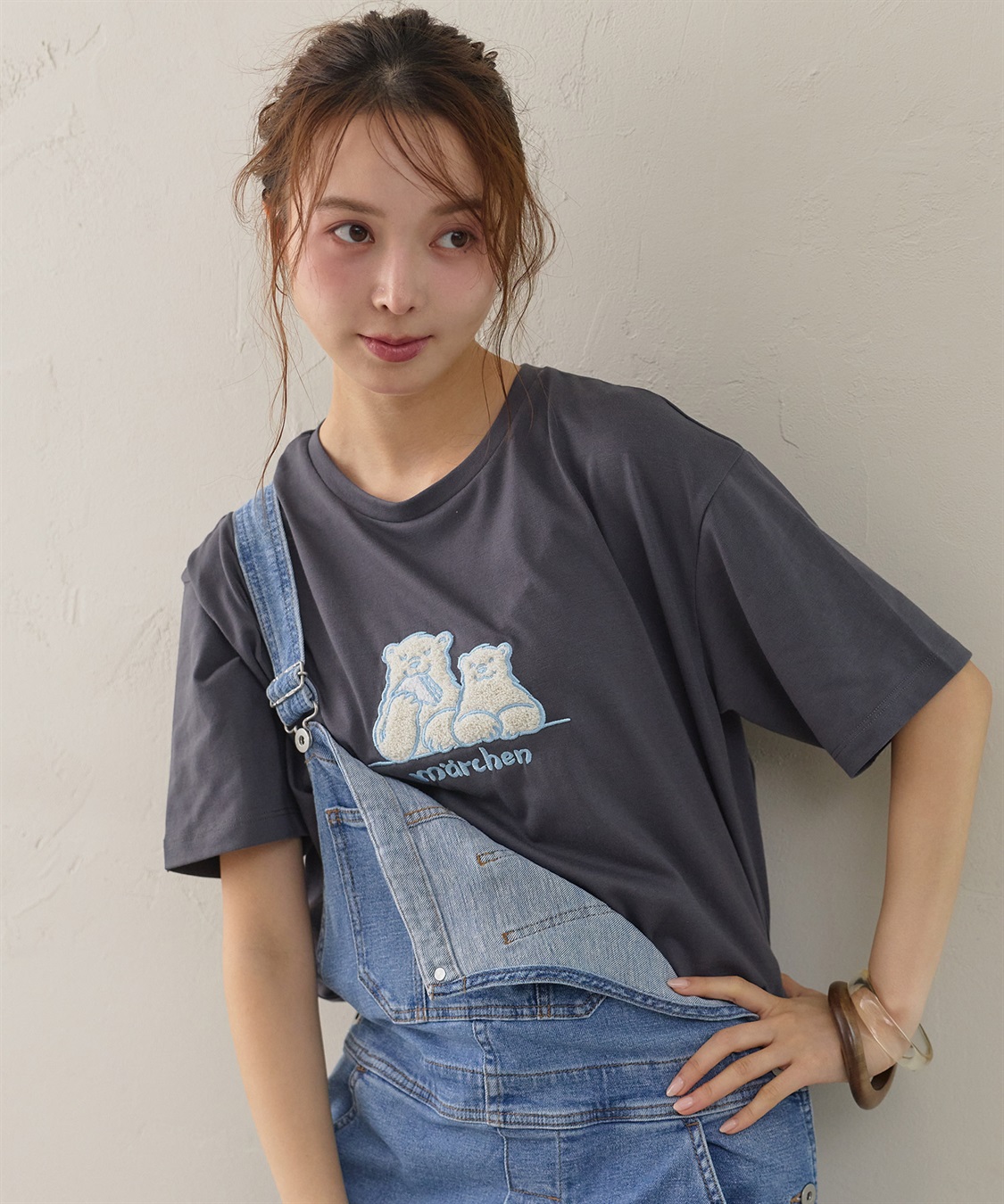 LAFUKU 【サンドイッチハウスメルヘン】サガラ刺繍メルるん♪半袖Tシャツ_main