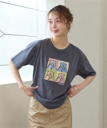 LAFUKU 【サンドイッチハウスメルヘン】サガラ刺繍アートメルるん♪半袖Tシャツ_variationthumb_1