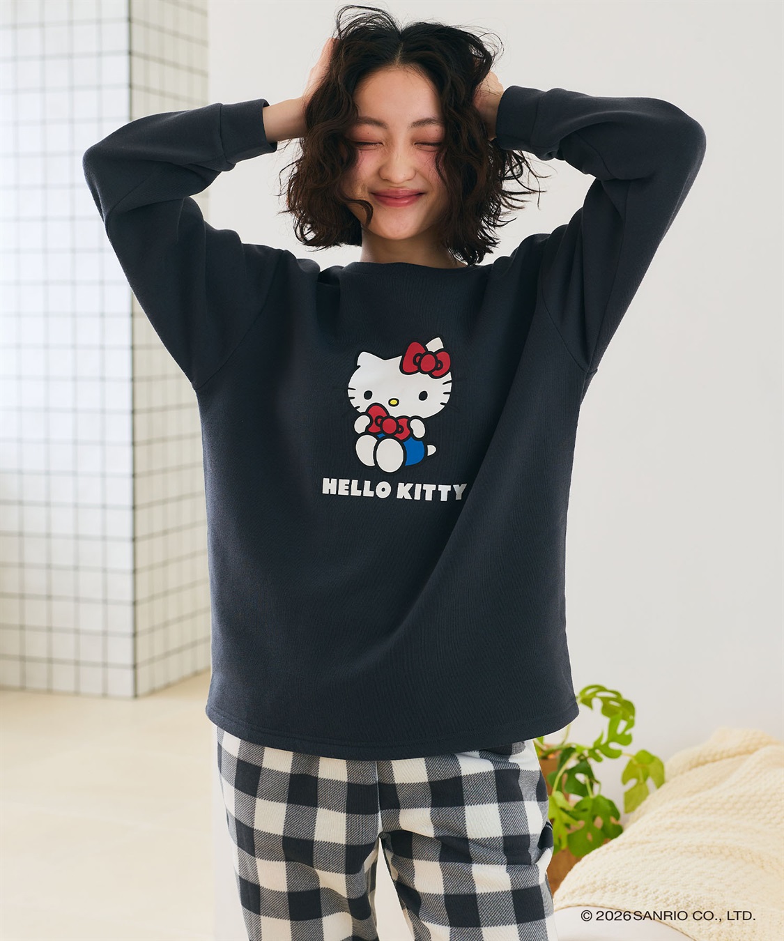 LAFUKU 【sanrio characters】プリント裏起毛スウェットルームウェアSET《サンリオキャラクターズ》_variation_1