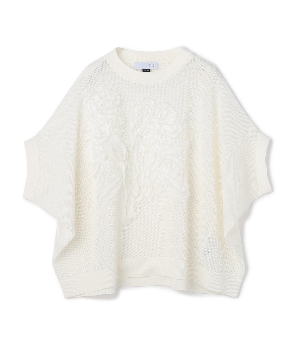 ATSURO TAYAMA メッシュフラワー刺しゅうトップス_main