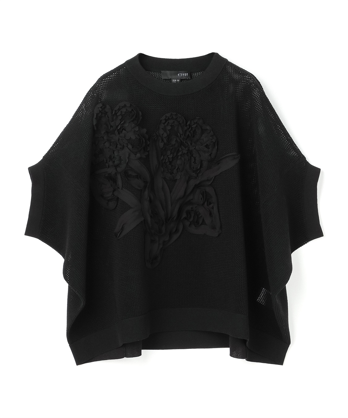 ATSURO TAYAMA メッシュフラワー刺しゅうトップス_variation_2