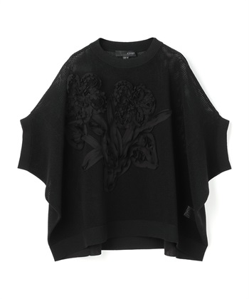 ATSURO TAYAMA メッシュフラワー刺しゅうトップス_variationthumb_2