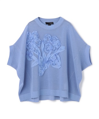 ATSURO TAYAMA メッシュフラワー刺しゅうトップス_variationthumb_3