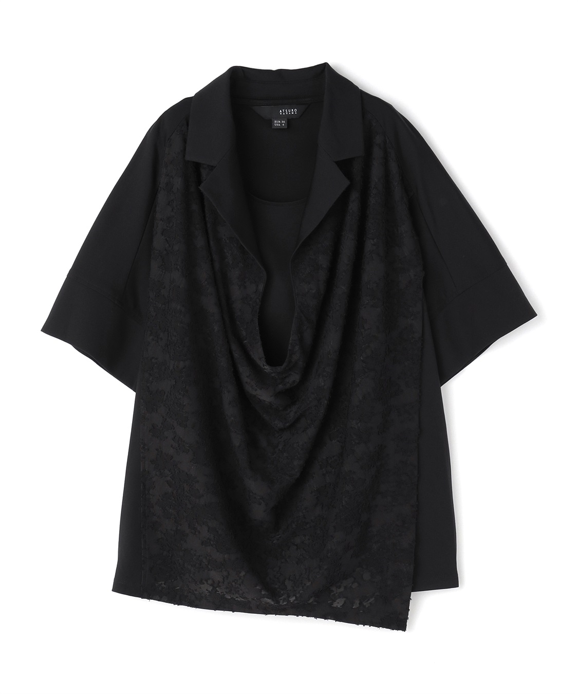 ATSURO TAYAMA インナー付きドレープブラウス_variation_2