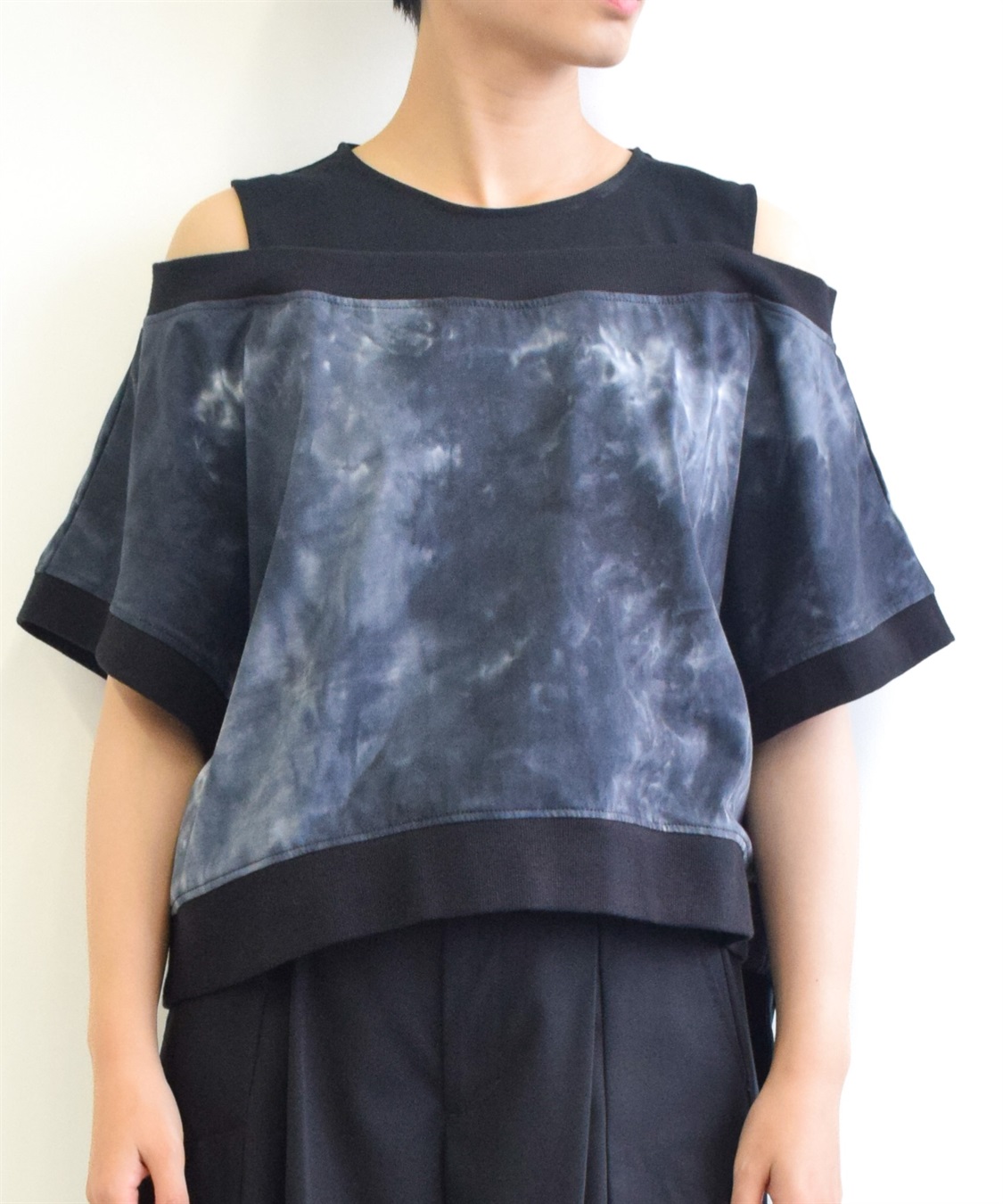 ATSURO TAYAMA タイダイ×無地重ね着風トップス_main