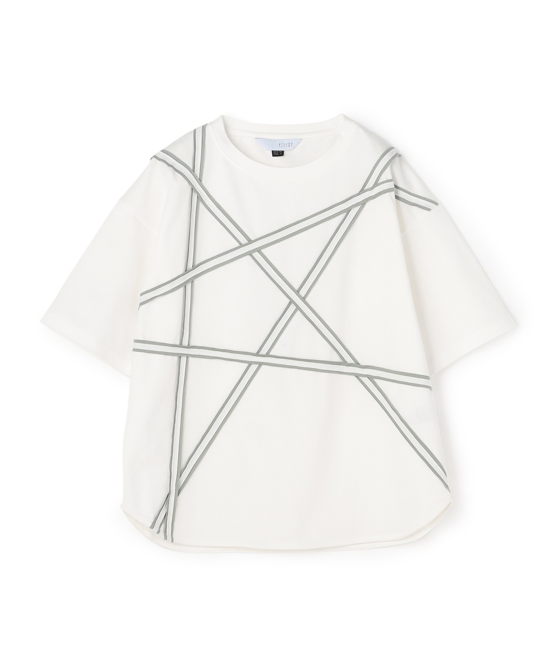 ATSURO TAYAMA スターモチーフライン入りTシャツ_variation_1