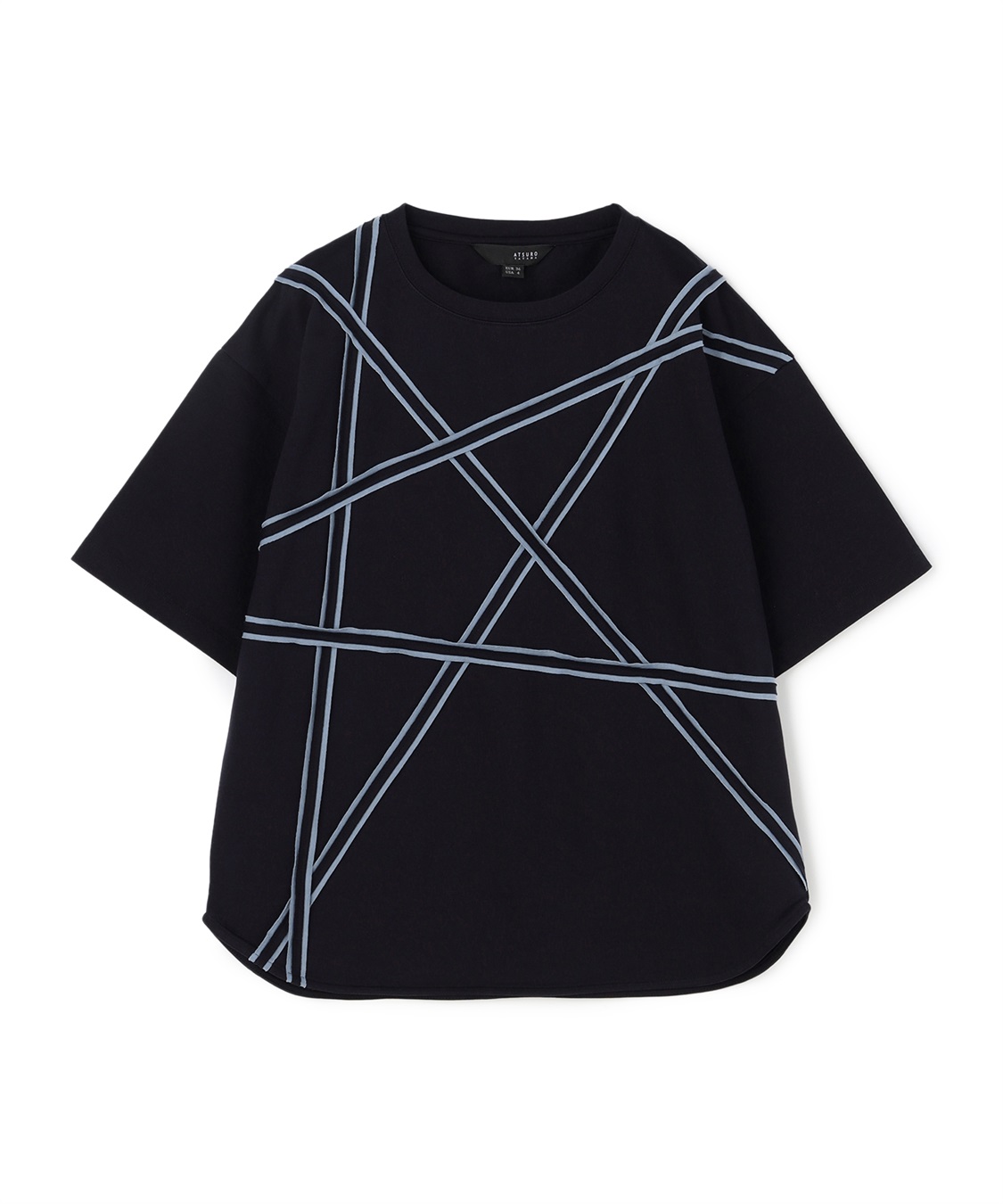 ATSURO TAYAMA スターモチーフライン入りTシャツ_variation_2