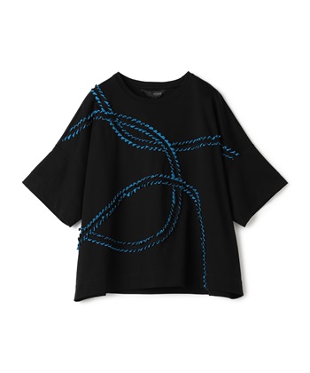 ATSURO TAYAMA カーブモチーフライン入りTシャツ_variationthumb_1