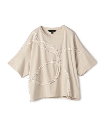 ATSURO TAYAMA カーブモチーフライン入りTシャツ_variationthumb_2