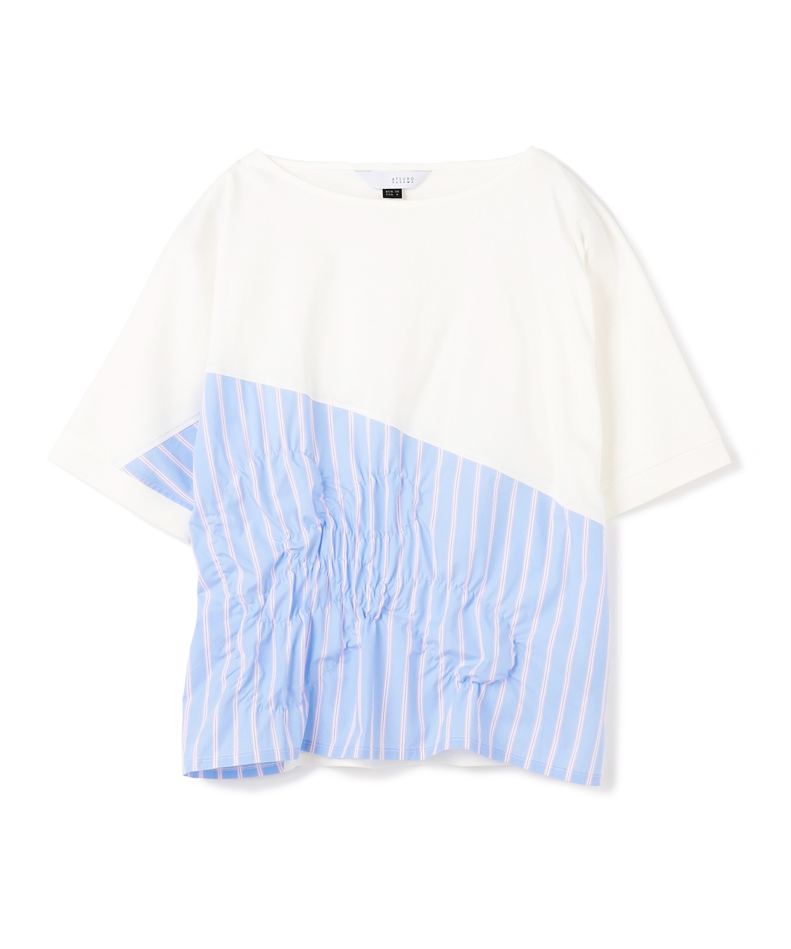 ATSURO TAYAMA ストライプシャーリングプルオーバー_main