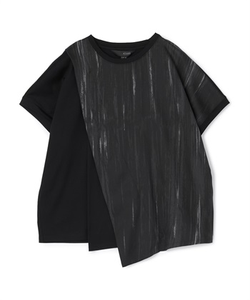 イレヘムタックプリーツカットソー(ブラック-36)