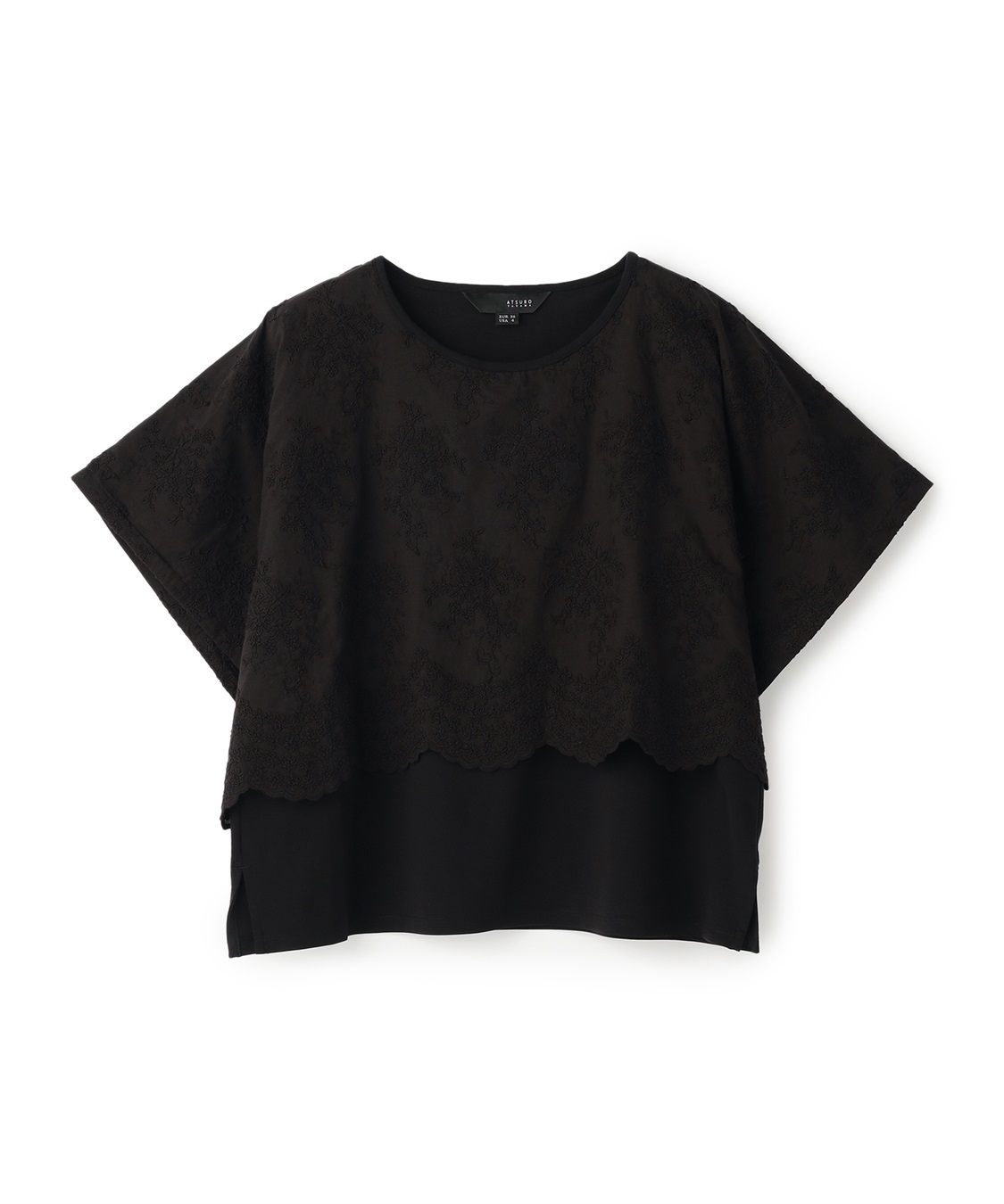 ATSURO TAYAMA ポンチョ風レイヤードトップス_variation_2