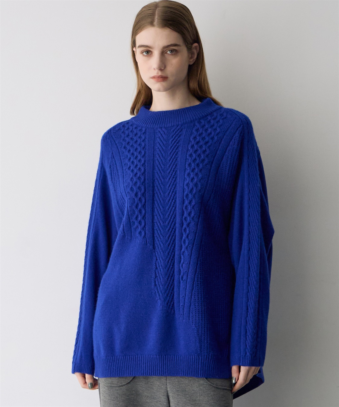 ATSURO TAYAMA 異素材切り替えプルオーバーニット_main