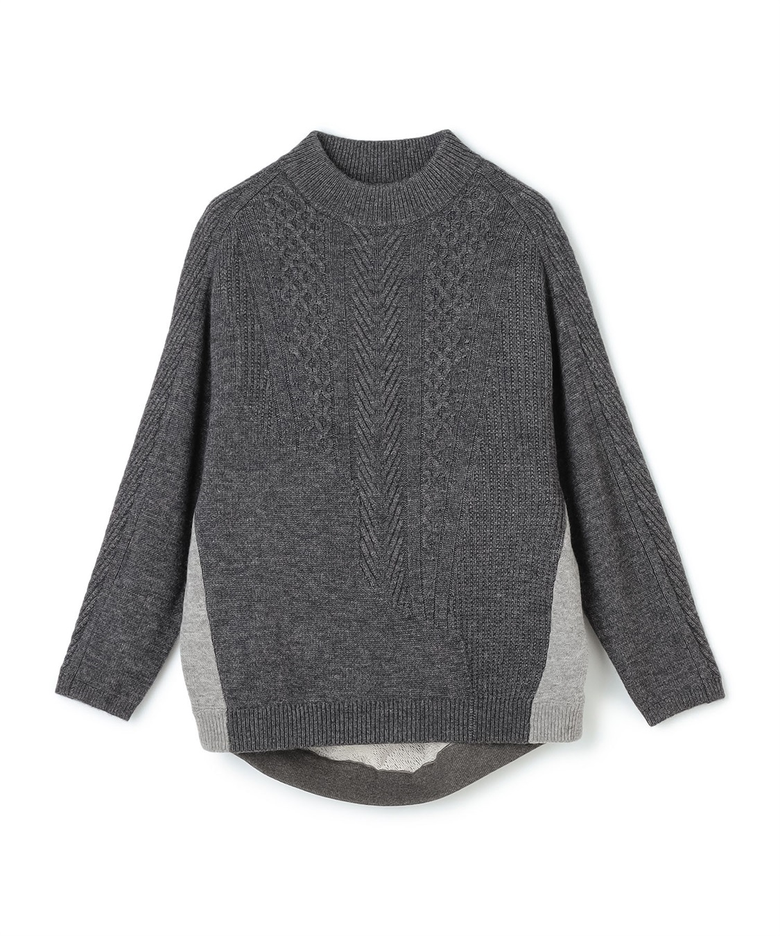 ATSURO TAYAMA 異素材切り替えプルオーバーニット_variation_1