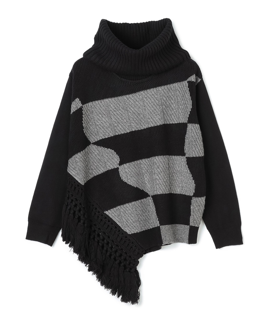 ATSURO TAYAMA MIX柄オフタートルニット_variation_3