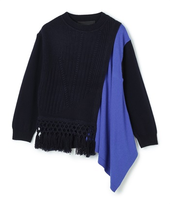 ATSURO TAYAMA ドレープ切り替えプルオーバーニット_variationthumb_2