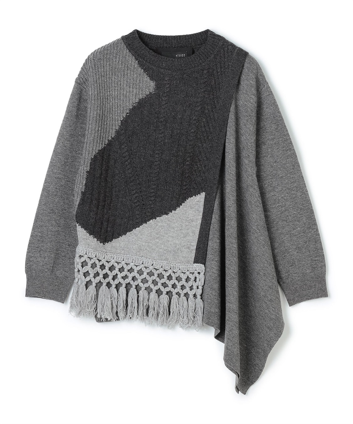 ATSURO TAYAMA ドレープ切り替えプルオーバーニット_variation_3