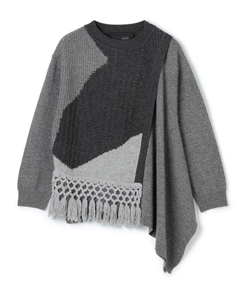 ATSURO TAYAMA ドレープ切り替えプルオーバーニット_variationthumb_3