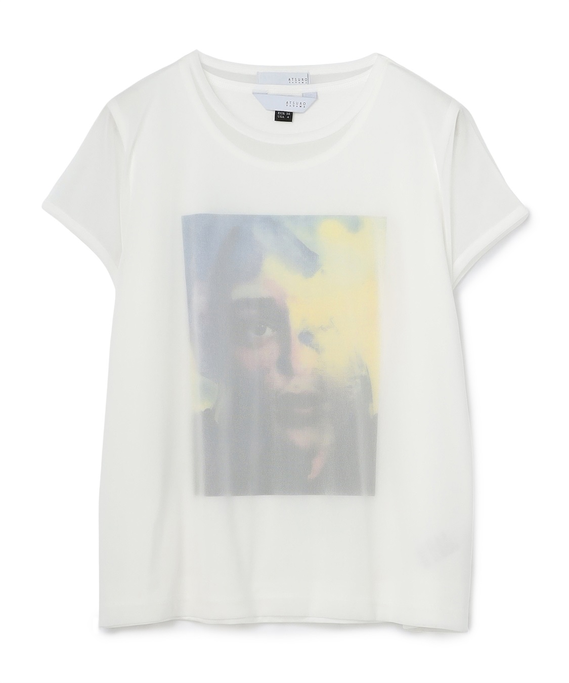 ATSURO TAYAMA アートプリントコンビトップス_main