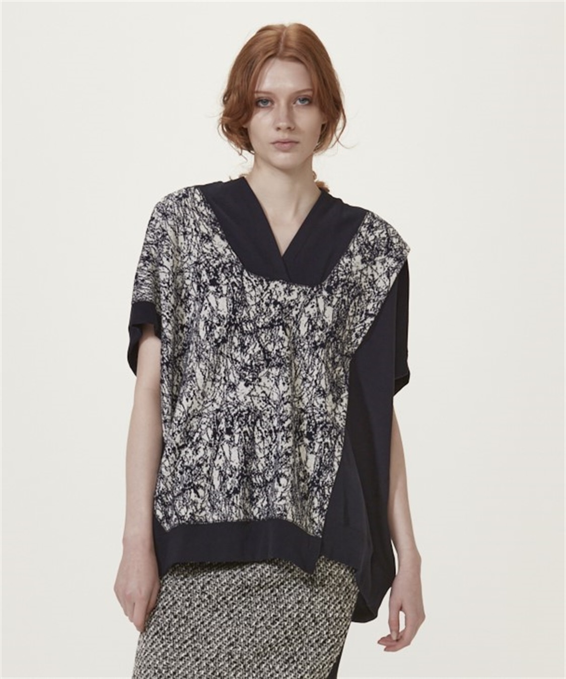 ATSURO TAYAMA 重ね着風フード付きプルオーバー_main