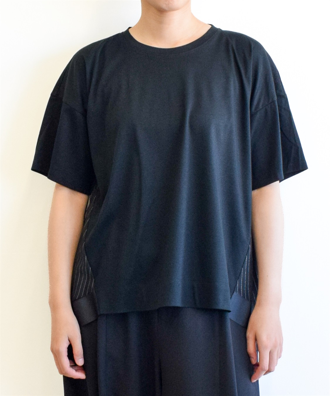 ATSURO TAYAMA メッシュ使い重ね着風プルオーバー_main