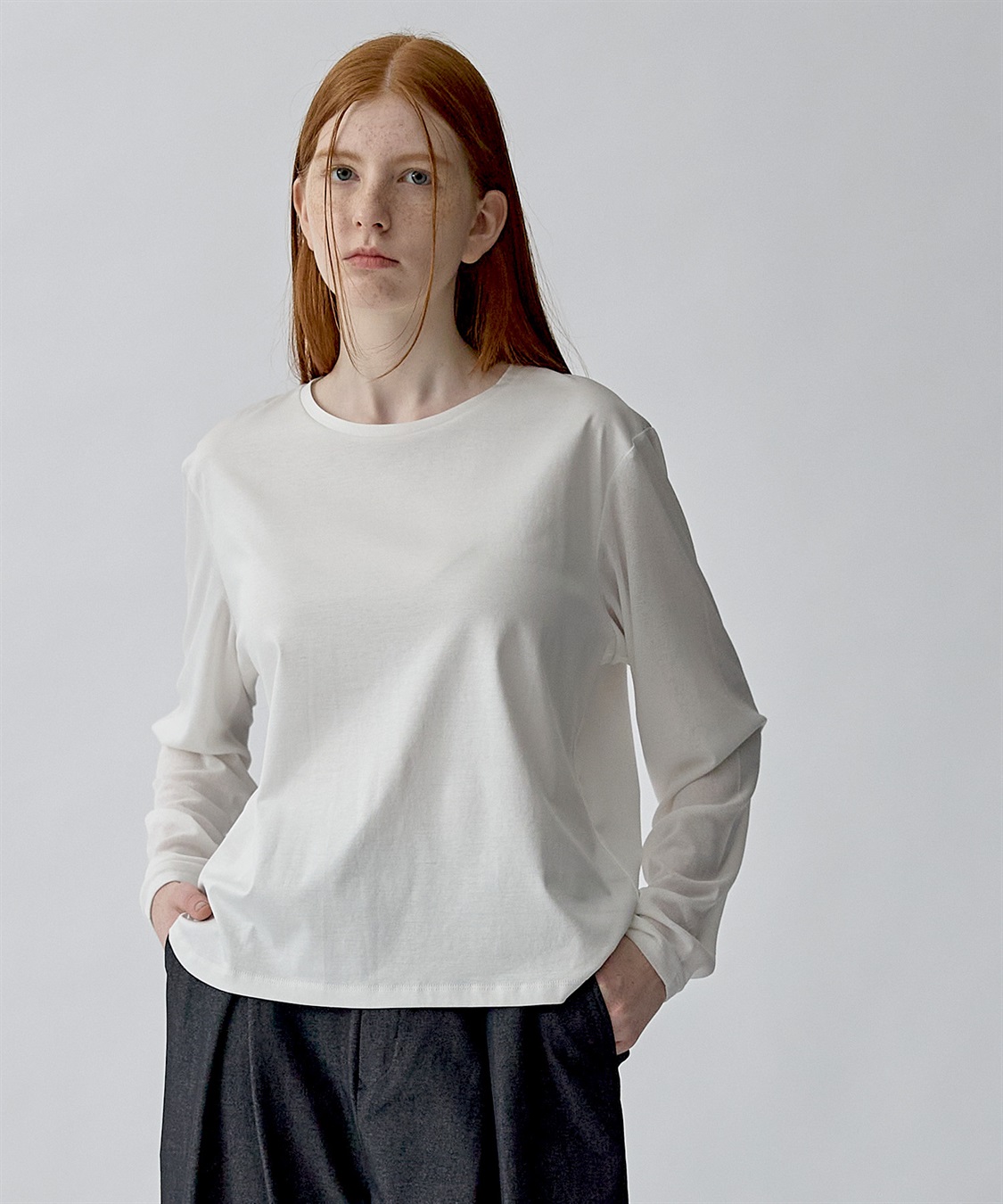 ATSURO TAYAMA 異素材切り替えカットソー_main