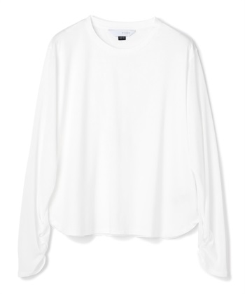 異素材切り替えカットソー(ホワイト-36)