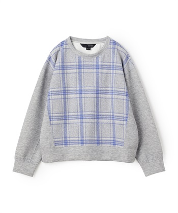 チェックプルオーバー(グレー系-36)