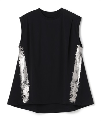 ペイント柄バルーンプルオーバー(ブラック-36)