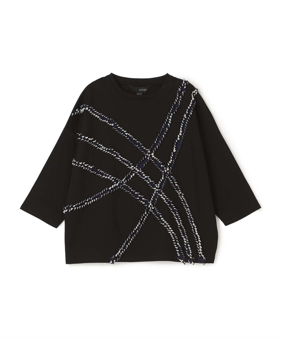 ATSURO TAYAMA アートチェック7分袖プルオーバー_variation_1