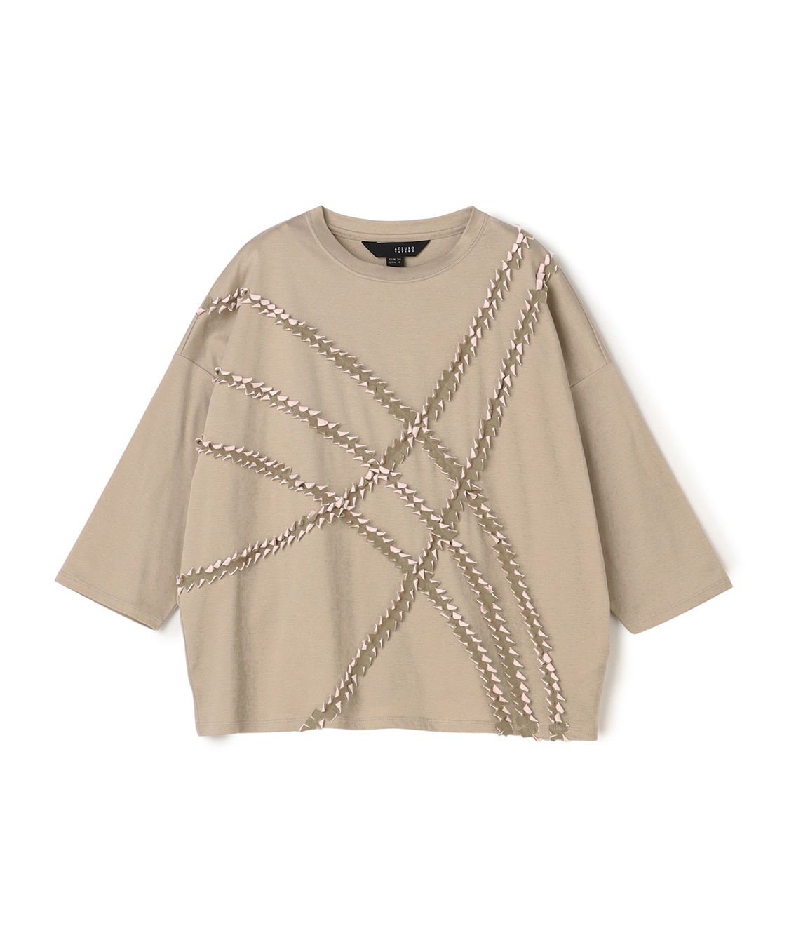 ATSURO TAYAMA アートチェック7分袖プルオーバー_variation_3