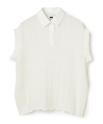 ATSURO TAYAMA レース編み衿付きプルオーバーニット_variationthumb_1