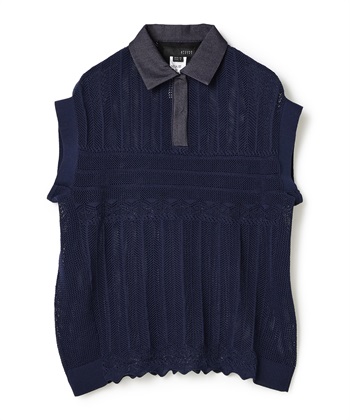 ATSURO TAYAMA レース編み衿付きプルオーバーニット_variationthumb_2