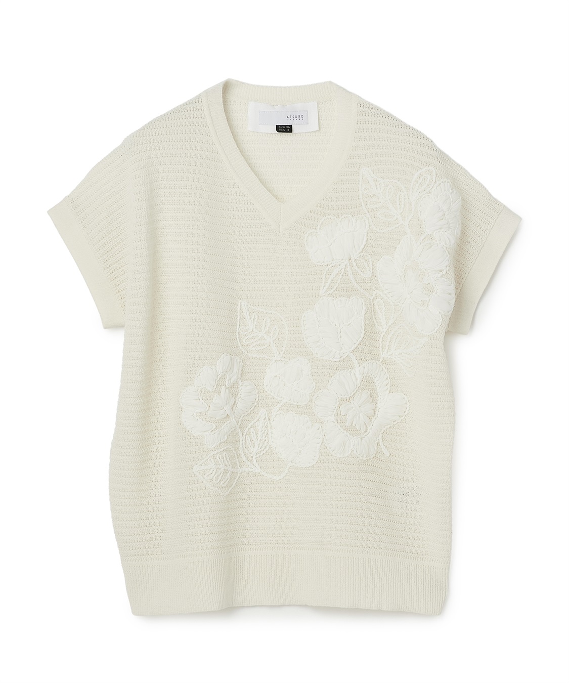 ATSURO TAYAMA 刺しゅう入りサマーニット_variation_1