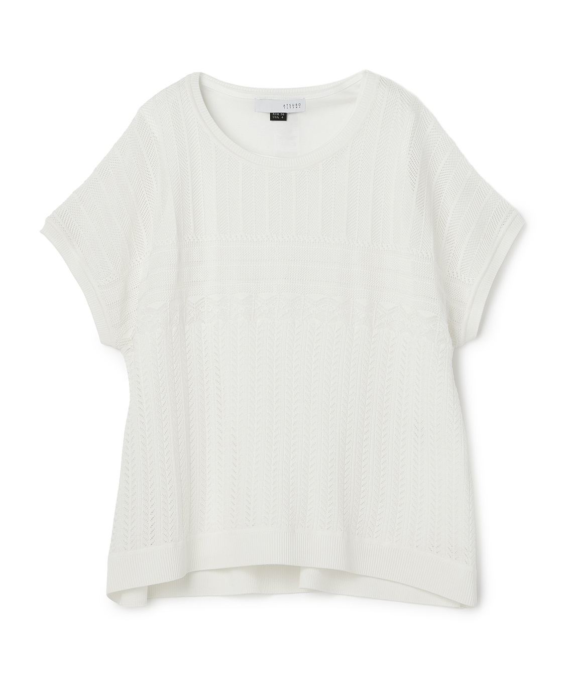 ATSURO TAYAMA 透かし編みサマーニット（インナー付き）_variation_1