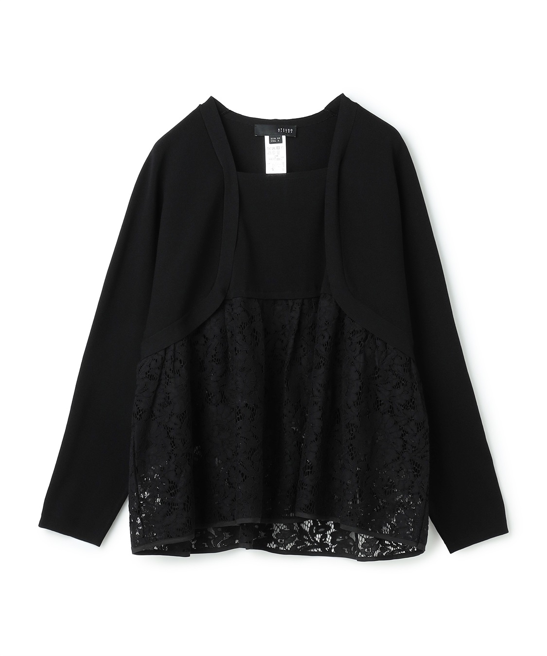ATSURO TAYAMA レースドッキングニットトップス_variation_2