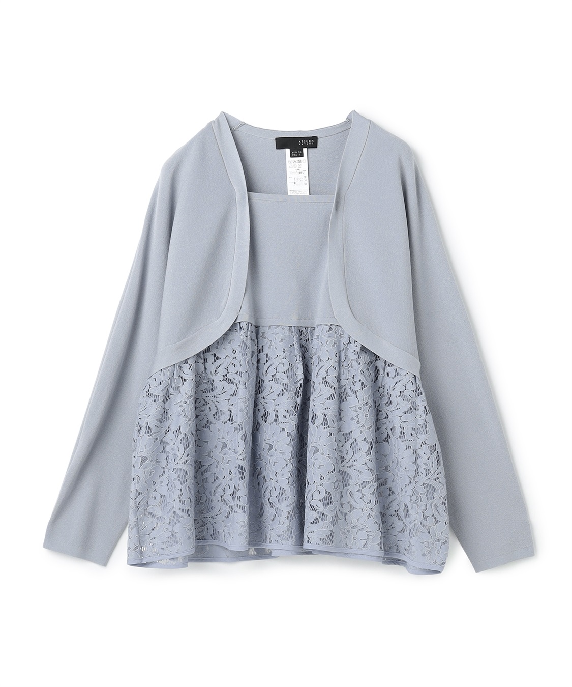 ATSURO TAYAMA レースドッキングニットトップス_variation_3