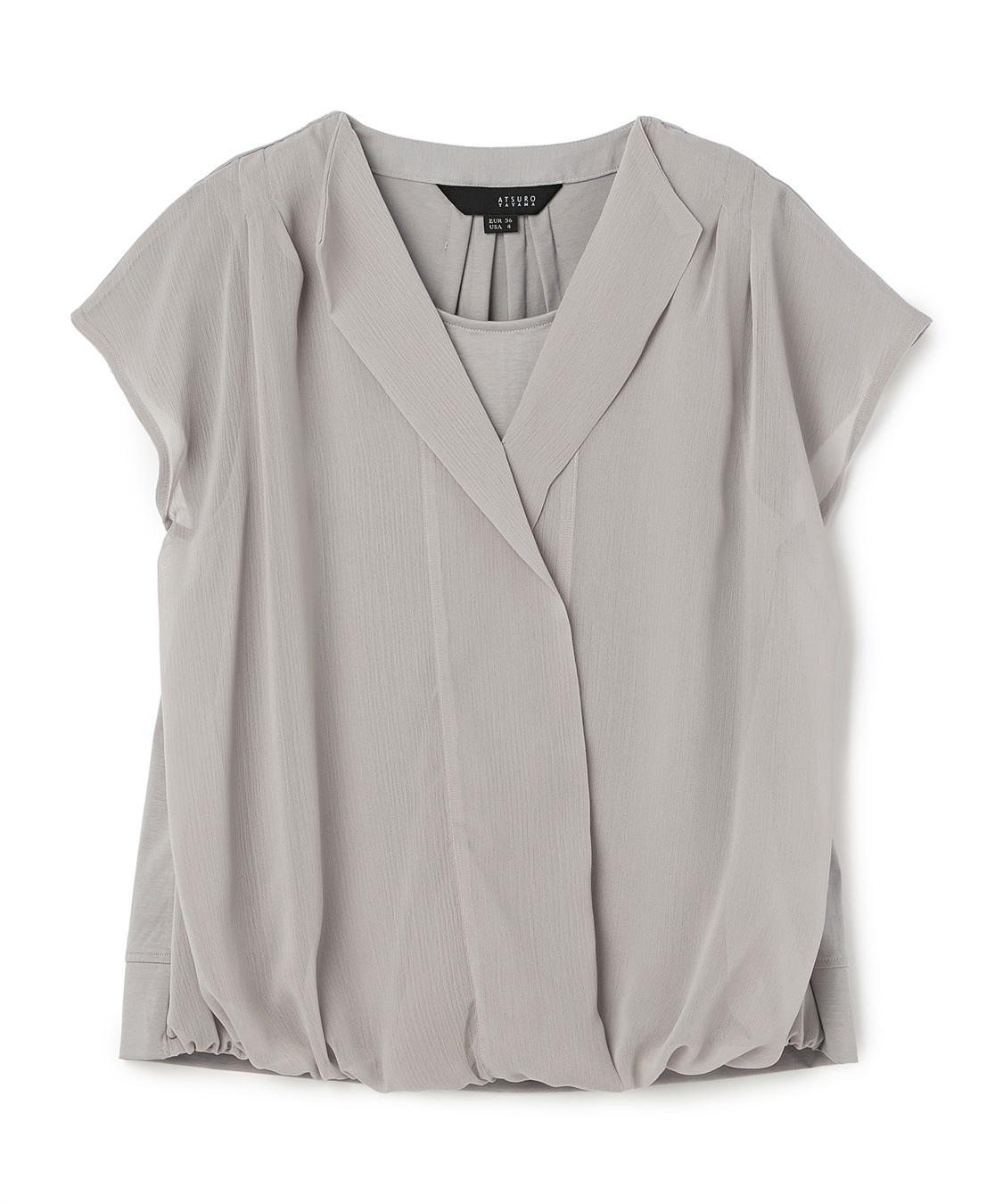 ATSURO TAYAMA レイヤード風ドレープブラウス_variation_1